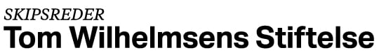 logoen til Tom Wilhelmsens stiftelse i svart hvitt
