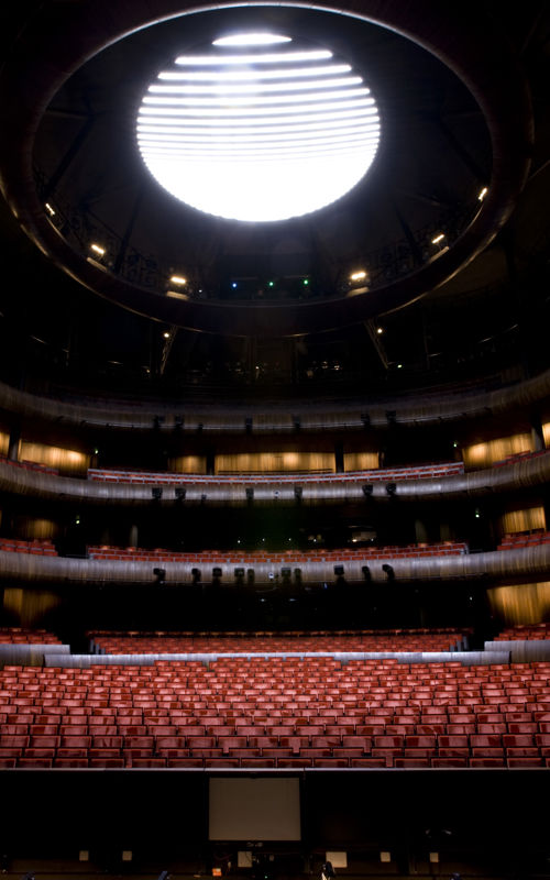 Hovedscenen i Operaen uten publikum